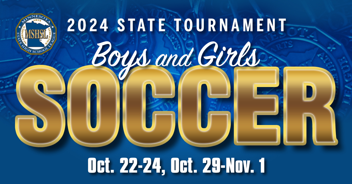 ⚽️⚽️⚽️⚽️ Quarterfinals begin tomorrow for the Girls and Boys Soccer State Tournament. Quarterfinals are held at various sites this week with winners advancing to the semifinals at US Bank Stadium. 

⚽️Brackets and other tournament information are available here: 

⚽️Boys: https://www.mshsl.org/boyssoccer 
⚽️Girls: https://www.mshsl.org/girlssoccer 

🎟Tickets: All tickets should be purchased online. https://www.mshsl.org/tickets 
 
📘Tournament Souvenir Program: View, download or print the online program here: www.mshsl.org/programs 
 
👕Apparel: Purchase apparel onsite at US Bank Stadium or online here:  https://mshsl.signatureconcepts.shop/ 

📺Streaming: NSPN.TV/mshsl 
 
🏆Advance Release: Read a preview of the tournament here: www.mshsl.org/news 
 
🏛Archives: Learn more about past tournaments here:  www.mshsl.org/archives 

📺Watch the tournament preview show here (FREE!): nspn.tv/mshsl