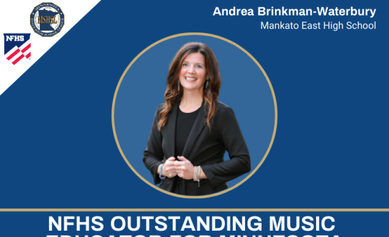 Andrea Brinkman-Waterbury of Mankato East High School: NFHS Outstanding Music Educator for Minnesota