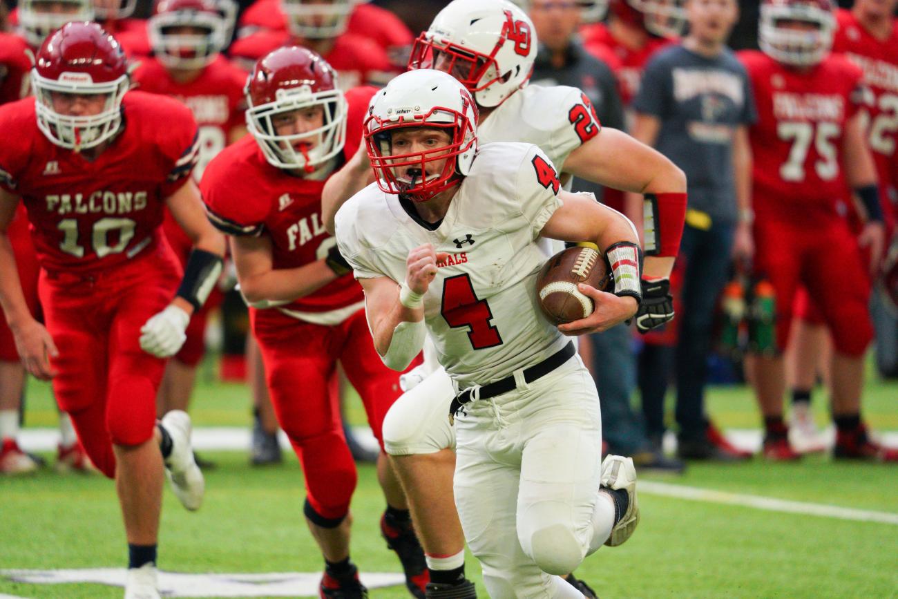 Prep Bowl Championship 9 Man LeRoyOstrander 58 FertileBeltrami 8