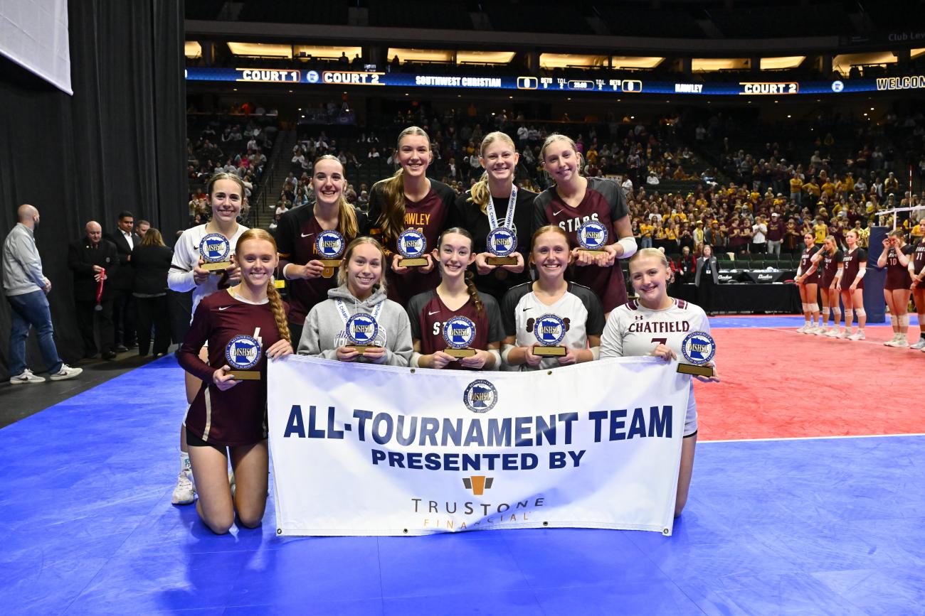 2024 Girls Volleyball Class AA All-Tournament Team 