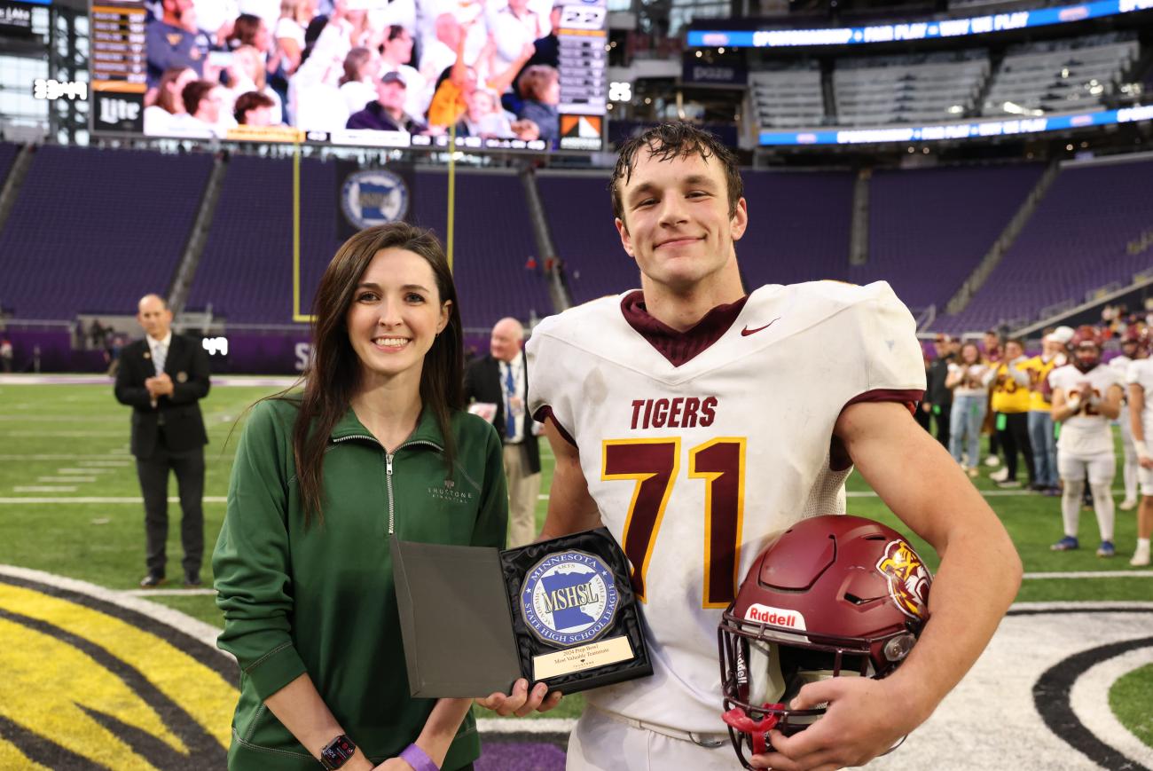 2024 Football Prep Bowl Most Valuable Teammate Class Stewartville