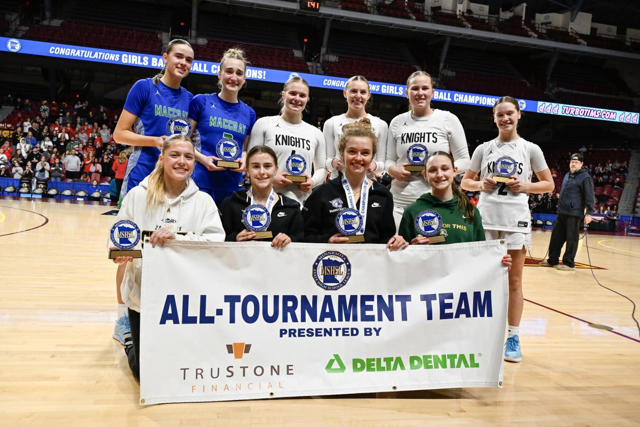 2025 Girls Basketball Class A All-Tournament Team