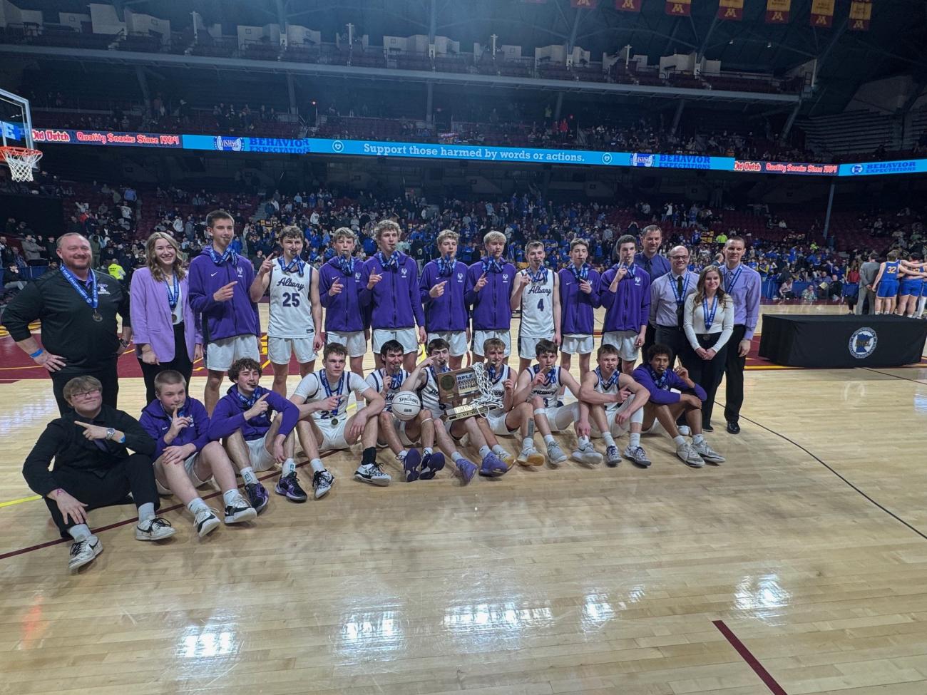 Meet Albany, the undefeated Class AA Boys Basketball State Champion for 2025. 