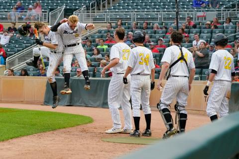 Marshall School, Duluth Hilltoppers Baseball Team Scoring Celebration